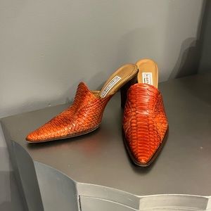 Designer snakeskin shoes